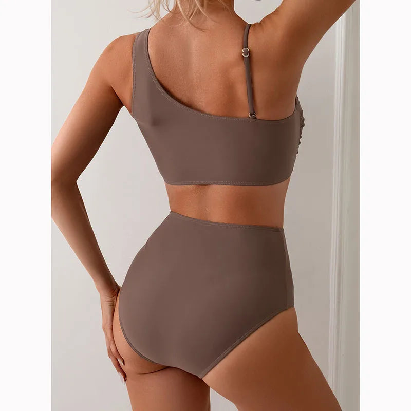 High-Waist Sculpting Two-Piece Swim Set