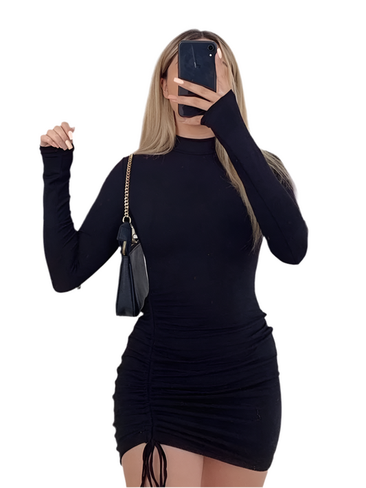 High-Neck Long Sleeve Sculpting Dr