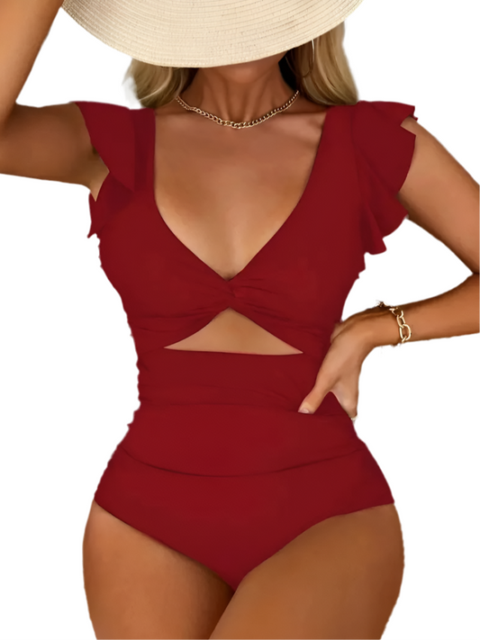 Cut-Out Corset Swimsuit