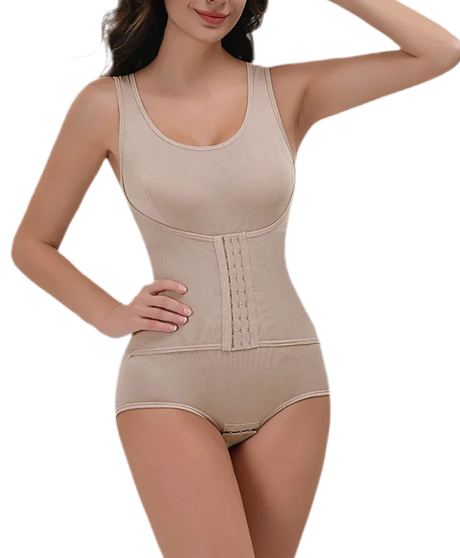 Under-Bust Zip Shaper Bodysuit