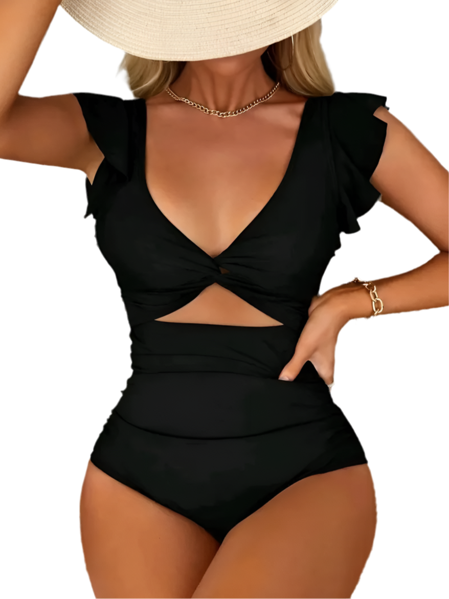 Cut-Out Corset Swimsuit