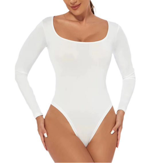 Long Sleeve Thong Bodysuit